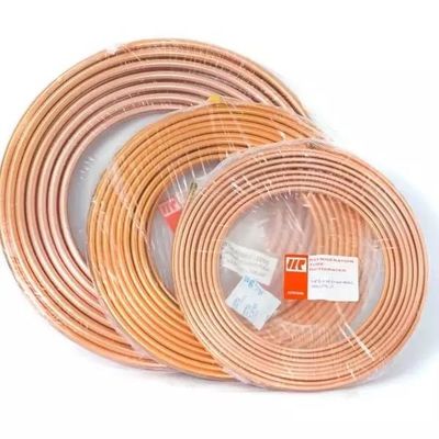 Bobina del tubo del tubo de cobre de ASTM B280 Cu de 3/8&quot; de los 50FT/rollo C10920