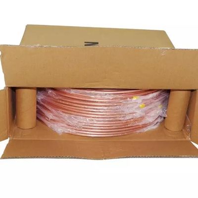 Bobina brillante 150m m del tubo del tubo de cobre de ASTM C12200 para el equipo de refrigeración