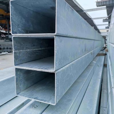 Invernadero rectangular cuadrado galvanizado de la sección del hueco de la inmersión caliente de los tubos de acero