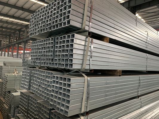 Invernadero rectangular cuadrado galvanizado de la sección del hueco de la inmersión caliente de los tubos de acero