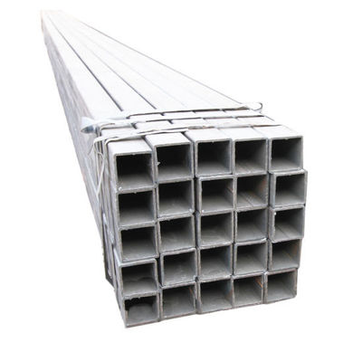 Sección transversal de tubo de acero SHS hueco cuadrado galvanizado S195 S235