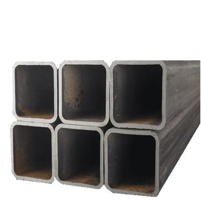 Sección transversal de tubo de acero SHS hueco cuadrado galvanizado S195 S235