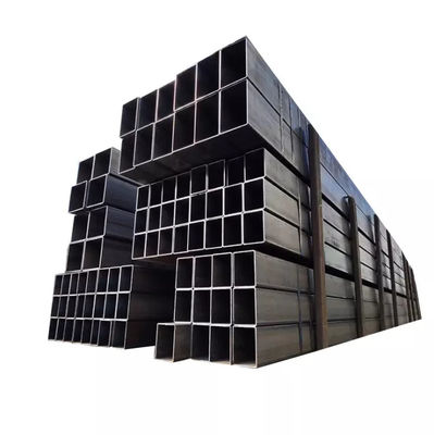 Sección transversal de tubo de acero SHS hueco cuadrado galvanizado S195 S235