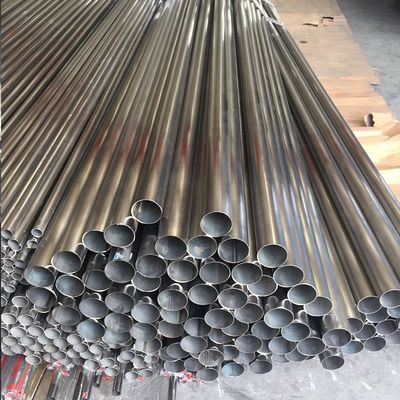 La tubería de acero inoxidable de ASTM A554 soldó con autógena la pared fina 304 ronda hueco del 16m - de 200m m