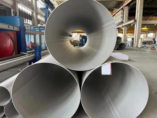 304 2205 diámetro grande 150m m de la tubería de acero inoxidable de 904L ERW